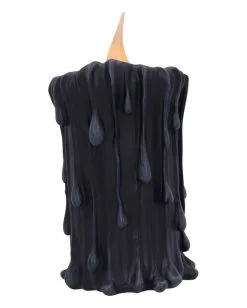 Schwarze Magie LED Kerze 19cm -HALLOWEEN OBJEKTE ONLINE Verkäufe black magic led kerze black magic led candle halloween deko gothic deko 54011 03