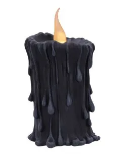 Schwarze Magie LED Kerze 19cm -HALLOWEEN OBJEKTE ONLINE Verkäufe black magic led kerze black magic led candle halloween deko gothic deko 54011 04