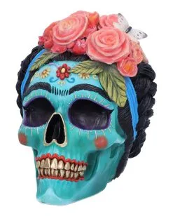 Calavera De Azucar Totenschädel 19cm -HALLOWEEN OBJEKTE ONLINE Verkäufe calavera de azucar totenkopf calavera de azucar skull dia de los muertos figur 54563 03