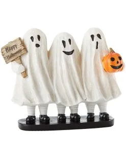 3 Niedliche Happy Halloween Geister 20x16 Cm