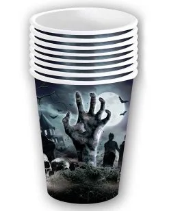 Halloween Pappbecher Zombie Friedhof 6 St. -HALLOWEEN OBJEKTE ONLINE Verkäufe halloween zombie friedhof pappbecher halloween zombie graveyard paper cups halloween friedhof dekoration 53191 3