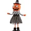 Frau Kürbis Figur 40cm -HALLOWEEN OBJEKTE ONLINE Verkäufe mrs pumpkin figur 40cm mrs pumpkin figure halloween kuerbis figur kinderfreundliche halloween deko 53706