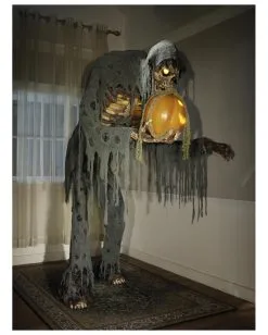 HALLOWEEN OBJEKTE ONLINE Verkäufe -HALLOWEEN OBJEKTE ONLINE Verkäufe riesiger jack reaper mit sprechendem kuerbis halloween animatronic prowling jack reaper halloween prop animatronic horror und halloween deko 51244 2