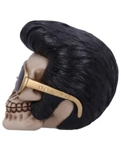 Rock 'n' Roll Totenschädel 17cm -HALLOWEEN OBJEKTE ONLINE Verkäufe rock n roll totenkopf rock n roll totenschaedel rock n roll skull rockabilly wohnaccessoire 53392 03