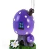Lila Fliegenpilz Räucherkegel Häuschen 12,5cm -HALLOWEEN OBJEKTE ONLINE Verkäufe violetter fliegenpilz raeucherkegel halter purple smoking toadstool incense cone holder 53768 01