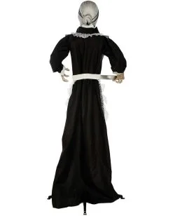 Zombie Dienstmagd Mit Licht & Sound 155cm -HALLOWEEN OBJEKTE ONLINE Verkäufe zombie dienstmaedchen mit licht und sound 155cm zombie maid with light and sound halloween animatronics 53364 3